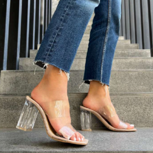 Zapatilla Mule Transparente de Mica