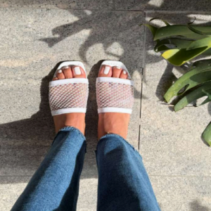 Sandalia "Crystal Mesh"