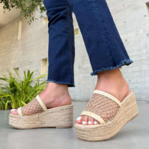 Alpargatas de Cuña en Color Yute Natural