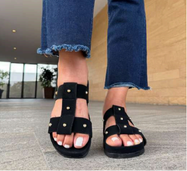 Sandalia "Golden Studs" Confort - Image 2