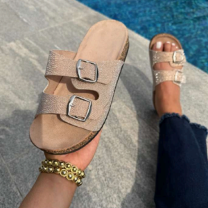 Sandalia "Double Buckle Comfort"