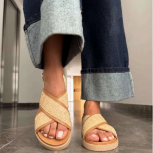Sandalia "Natural Cross"