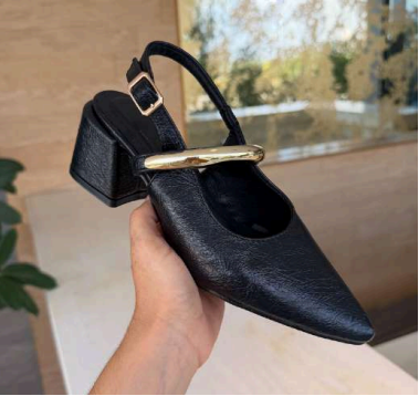 Zapatilla Slingback "Midnight Gold" - Image 3