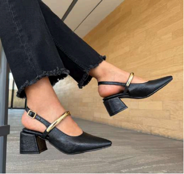 Zapatilla Slingback "Midnight Gold" - Image 2
