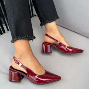 Zapatilla Slingback "Glossy Chic"